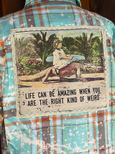 Gator Girl Florida Flannel- Distressed Lake Tahoe